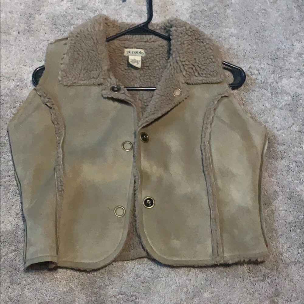 Decoded. Brown fuzzy vest